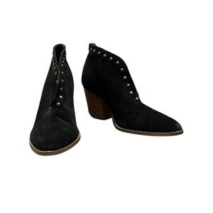 ShuShop Studded Ankle Bootie Black Size 8.5